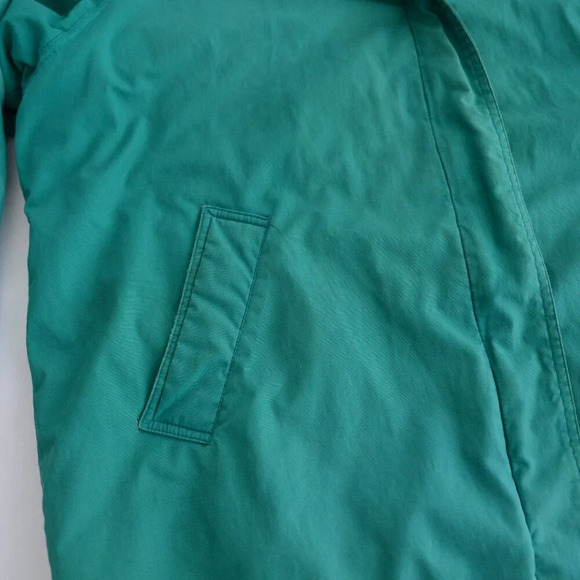 Vintage 90S British Green & Red Checker Liner Zip Up Hooded  Winter Jacket XL - Picture 10 of 16